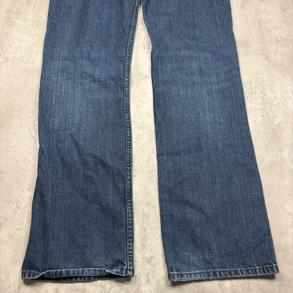 Levis 527 Jeans Mens 32x34 Blue Bootcut Mid Rise Dark Wash Cotton Work Rodeo